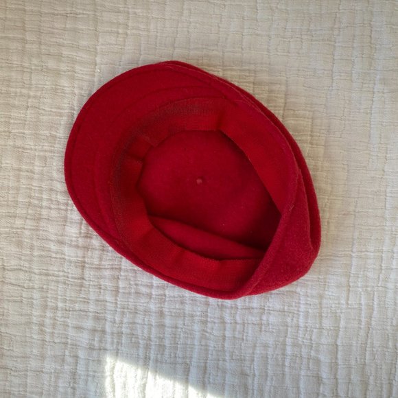 Pure wool vintage red beret - Picture 4 of 6